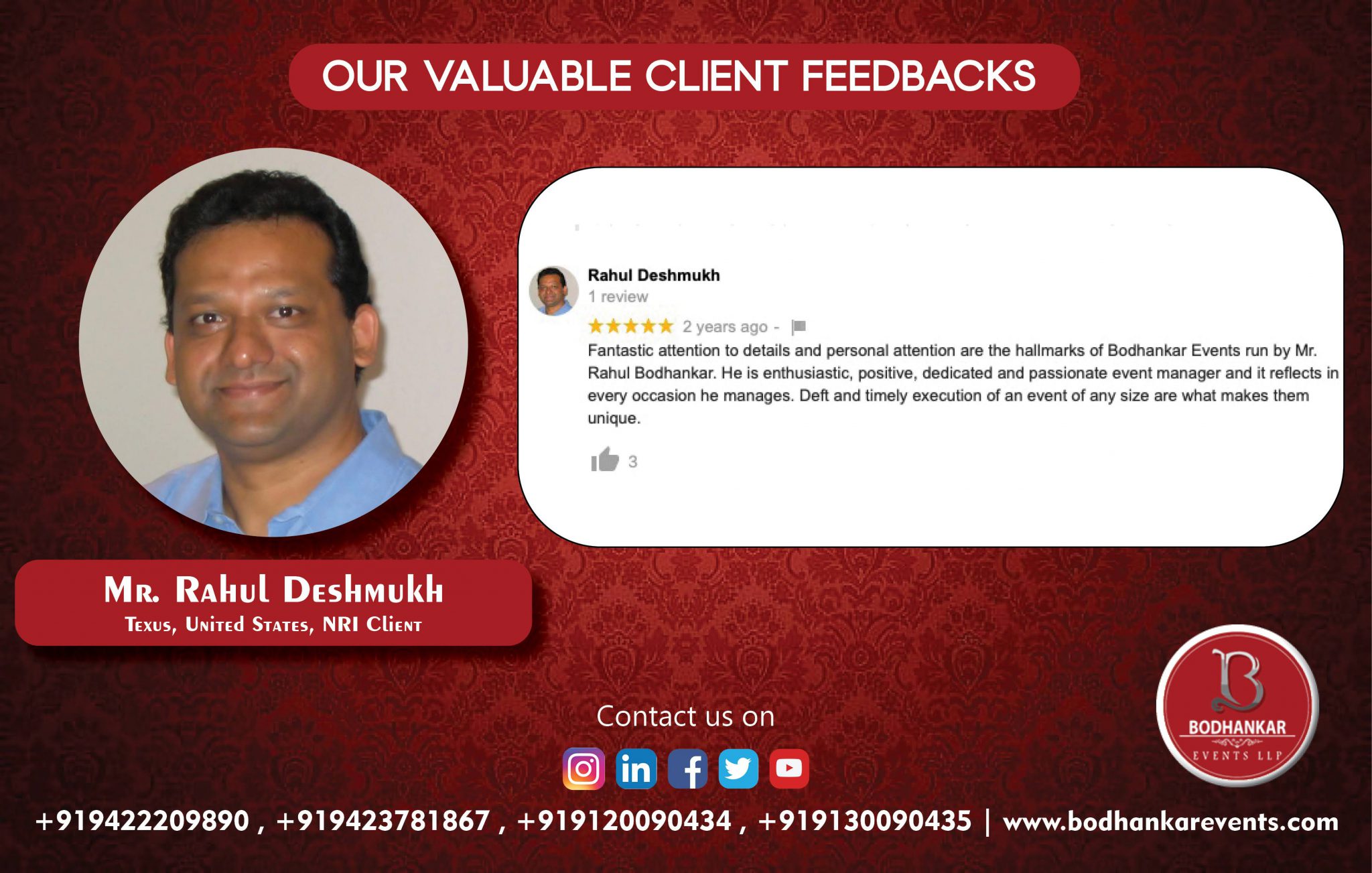 Goodle Review Mr. Rahul Deshmukh